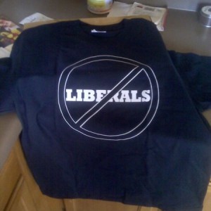 bday present from a very liberal friend in California. Funny girl.