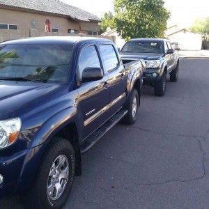 My brothers taco with mine