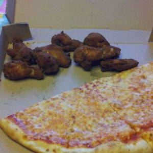 Best dinner ever! Not shown is the yuengling