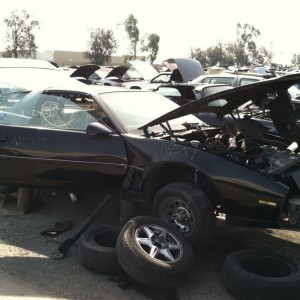 We found K.I.T.T. At the junkyard today lol