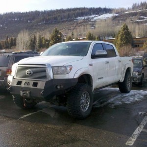 Nice Tundra leaving work.