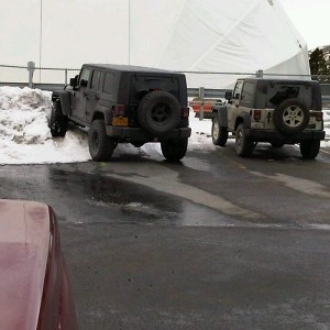 Its a jeep thing. Wtf...of all the open spaces in the lot he picked that on