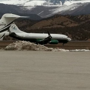 Dolphins team plane. Owner rolling big instead of his usual biz jet