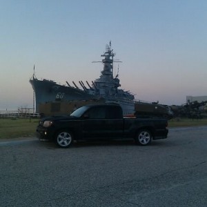 Went camping with the scout troop last night on the uss Alabama