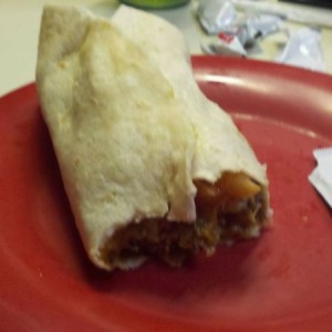 One pound fat boy. Stuffed with mozzarella sticks fries and cheese steak