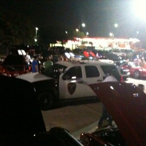 Some chick got arrested at a carshow