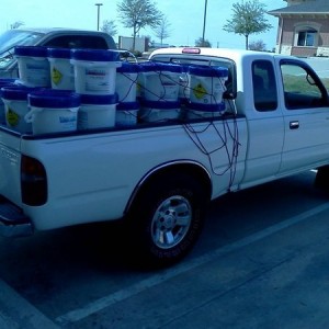 1450 lbs of pool chemicals.