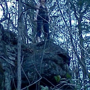 Atta girl. Hiking last week.