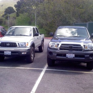 at the school parking lot
