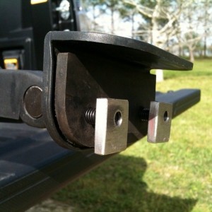 Custom nuts for the Thule bike rack