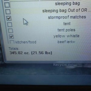 prepping for a 3 day backpacking trip. that is my total pack weight so far 