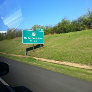 Heading through God's Country for work today. Roll Tide!