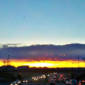 Sunrise on the way to work the other day