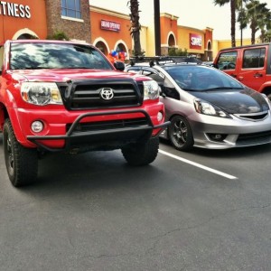 At work, my truck and my buddies fit