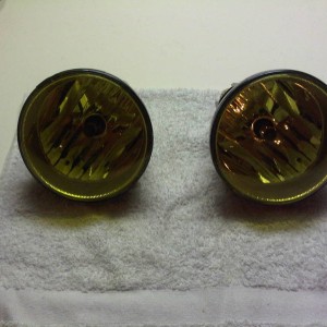 Yellow fog lights