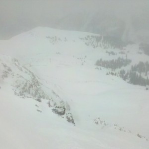 Snowy day at Abasin