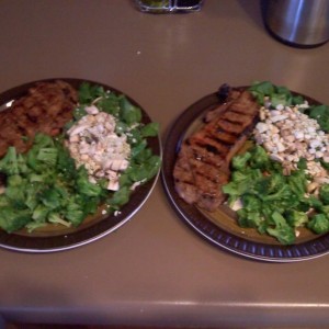Healthy dinner for two