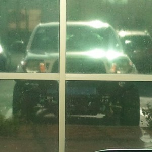 I love pulling up to glass front buildings