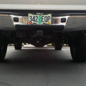 Ripped off rear mudflap