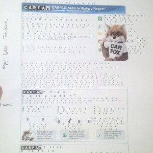 For another thread. Discusted after I paid for a carfax report and you can 
