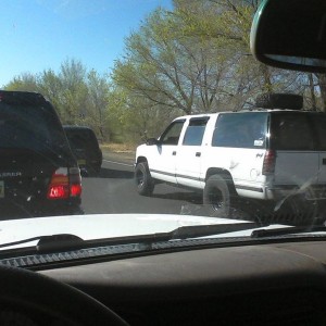 35's on the rear and 32's on the front. :facepalm: