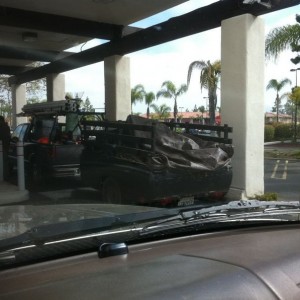 Datsun trailer. :laugh: Pretty neat actually...