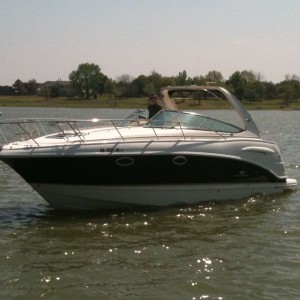Takin friend boat out on lake lewisville