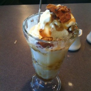Next level bacon sundae. What you know about a bacon sundae?