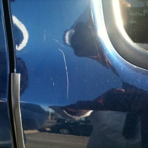 Motherfucker! Someone keyed my truck at school! I'm gonna kill the per