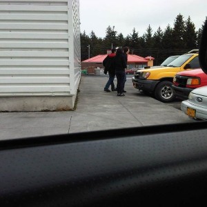 Female driver with permit ran into blockbuster. My guess...she's pedal