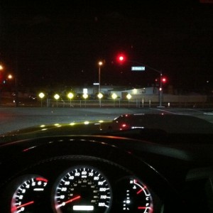 I'm on a hill...damn lights are bright :D (headlights)