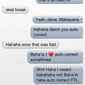Damn you auto correct!