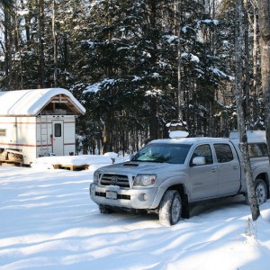 Snowy driveway