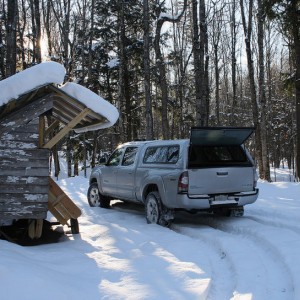 Snowy driveway