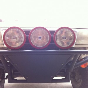 Lights blocks the ties for the ballast.