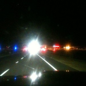Ended up being a Mercedes that hit the traffic light. FD was ripping it wit