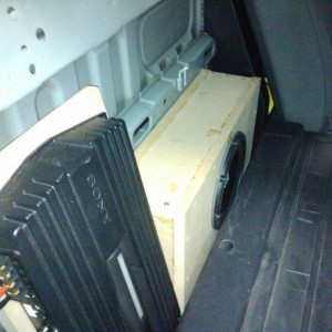 installed sub and amp