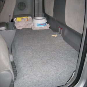 Access cab mat or cover or liner for dog