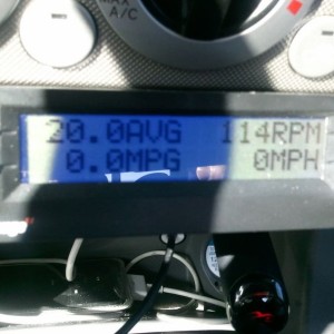 20 avg, drove 22 miles mostly highway. Still pretty damn good