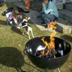 Bustin out the new bbq