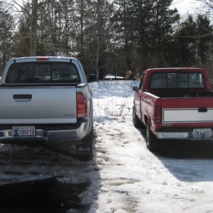 Tacoma 4x4 compared to Ranger 2x4