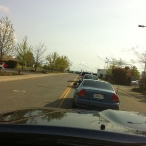 Damn everyone wants to leave work at the same time lol