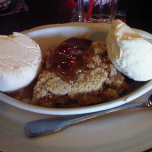 Fuckin apple crisp yo. Feeling like a fat kid during Christmas!