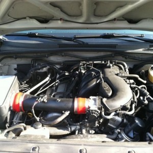 TRD intake in :D...volant out lol