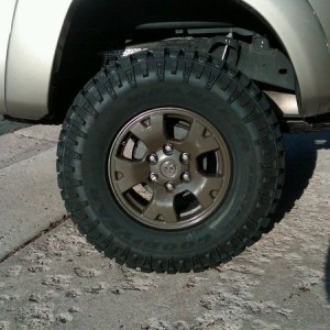 New rubber and powder coat.