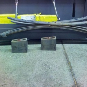 Old springs and lift blocks