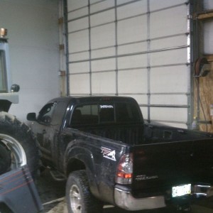 Yea...I know.. I got mad parking skills. Door is on the passanger side and 