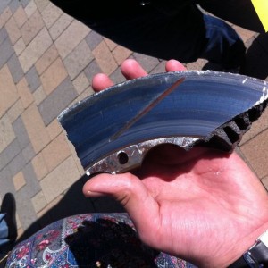 Flew off of Tito Ortiz car when he hit!