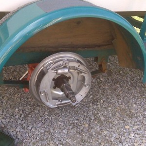 All new brakes on the boat trailer!