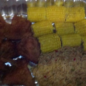 Neighbor brought over some left overs from "Sunday dinner". She i